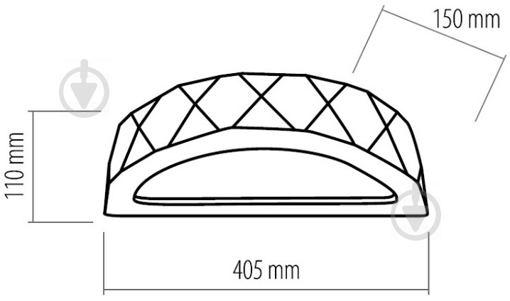 Подсветка декоративная TK Lighting Aztek 2x60 Вт E27 белый 1767 - фото 2