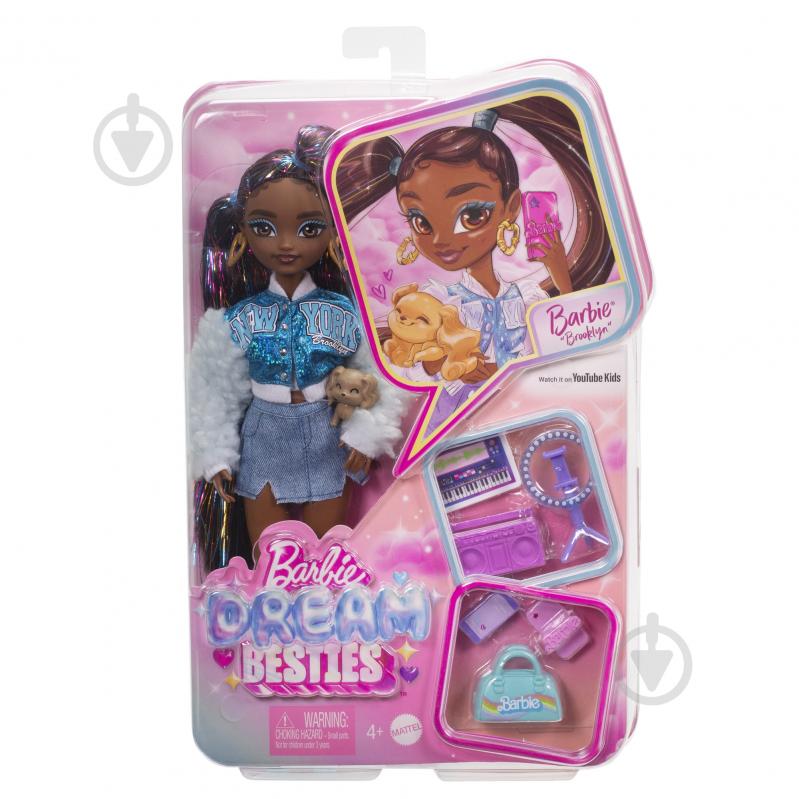 Кукла Barbie Бруклин "Dream Besties" HYC22 - фото 4 Кукла Barbie Бруклин "Dream Besties" HYC22 - фото 4
