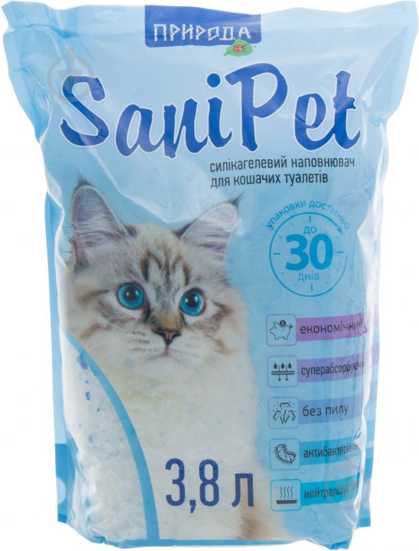 Наповнювач для котячого туалету Природа Sani Pet 3,8 л - фото 1