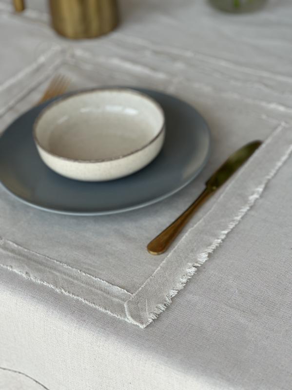 Серветка Едельвіка 331-25/08 Дюна 40x40 см лляний - фото 2 Серветка Едельвіка 331-25/08 Дюна 40x40 см лляний - фото 2