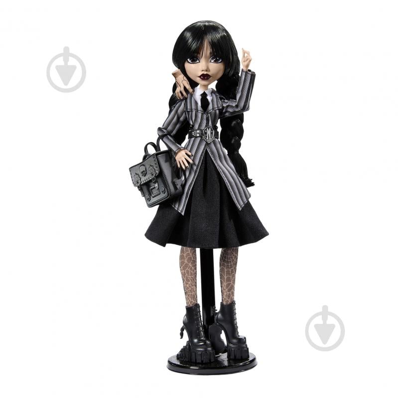 Кукла Mattel Коллекционная Уэнздэй в школьной форме Monster High X Wednesday HXJ04 - фото 2