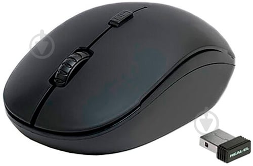Мышка Real-el RM-301 Black USB (EL123200022) - фото 3