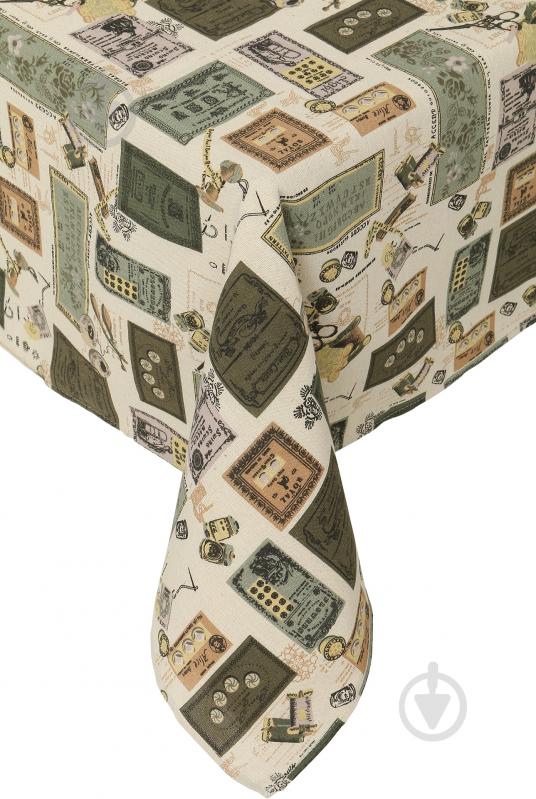 Скатерть Винтаж 110x140 см зеленый - фото 1 Скатерть Винтаж 110x140 см зеленый - фото 1