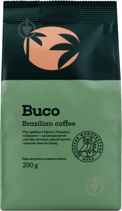 Кава мелена Buco Рецепт Бразилії 200 г - фото 1
