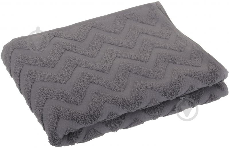 Полотенце Zigzag 70x140 см серый ABC - фото 1