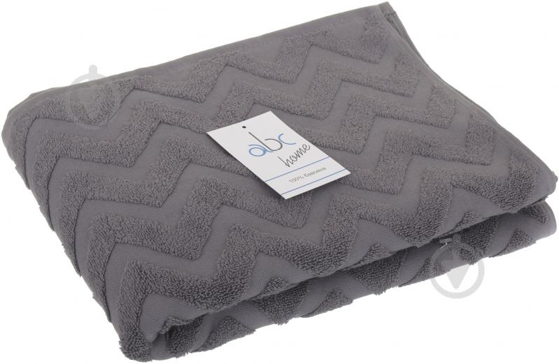 Полотенце Zigzag 70x140 см серый ABC - фото 3