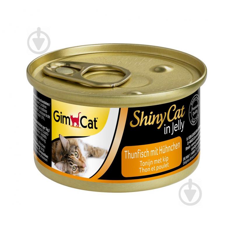 Корм Gimpet ShinyCat з тунцем та куркою 70 г - фото 1