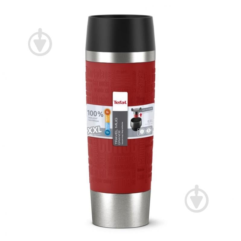 Термочашка Tefal Travel mug 0,5 л красная k3084214 - фото 17