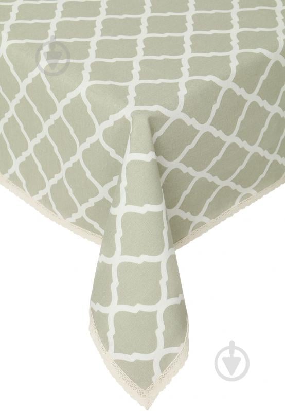 Скатерть Классик 140x200 см зеленый - фото 1 Скатерть Классик 140x200 см зеленый - фото 1