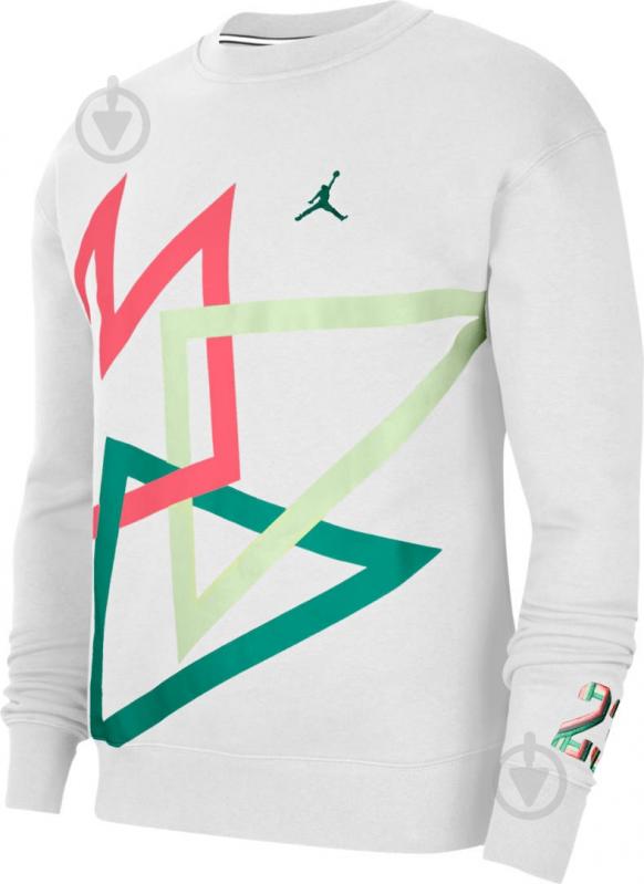 Джемпер Nike M J SPRT DNA HBR FLC CREW CK9569-100 р. XL белый - фото 1 Джемпер Nike M J SPRT DNA HBR FLC CREW CK9569-100 р. XL белый - фото 1