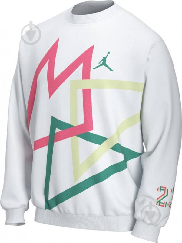 Джемпер Nike M J SPRT DNA HBR FLC CREW CK9569-100 р. XL белый - фото 3 Джемпер Nike M J SPRT DNA HBR FLC CREW CK9569-100 р. XL белый - фото 3