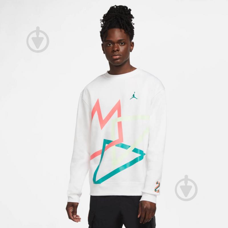 Джемпер Nike M J SPRT DNA HBR FLC CREW CK9569-100 р. XL белый - фото 4 Джемпер Nike M J SPRT DNA HBR FLC CREW CK9569-100 р. XL белый - фото 4
