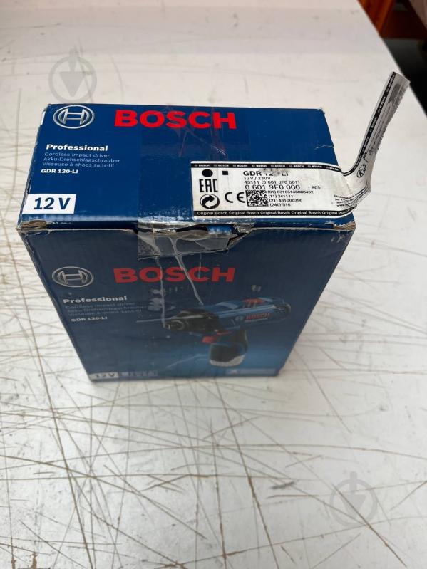 УЦІНКА! Гайковерт ударний акумуляторний Bosch Professional GDR 120-LI 06019F0000 (УЦ №2434) - фото 4 УЦІНКА! Гайковерт ударний акумуляторний Bosch Professional GDR 120-LI 06019F0000 (УЦ №2434) - фото 4