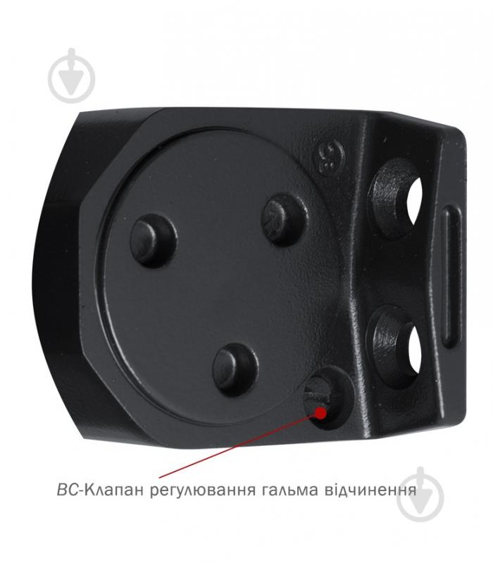 Доводчик дверной RYOBI D-2055V BC UNIV черный 100 кг - фото 3