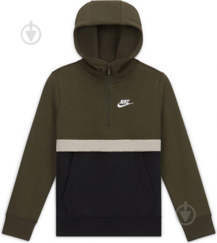 Джемпер Nike B NSW CLUB HZ CQ4297-325 р. M зеленый - фото 2