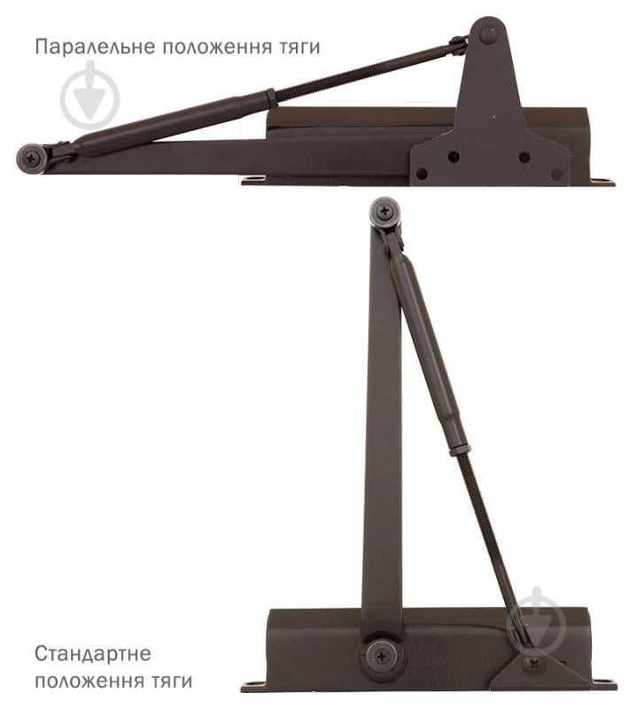 Доводчик дверний RYOBI D-1504 UNIV темно-коричневий 80 кг - фото 4