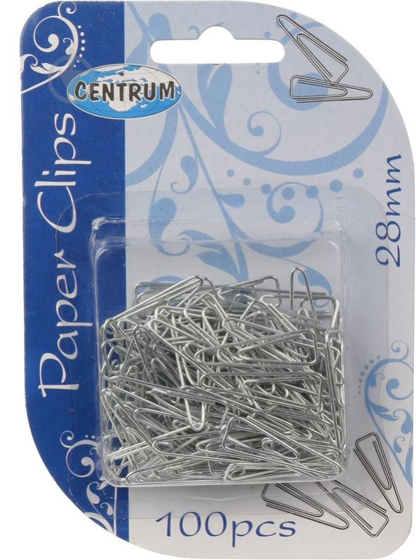 Скрепки 28 мм 100 шт. треугольные 80819 Centrum - фото 2