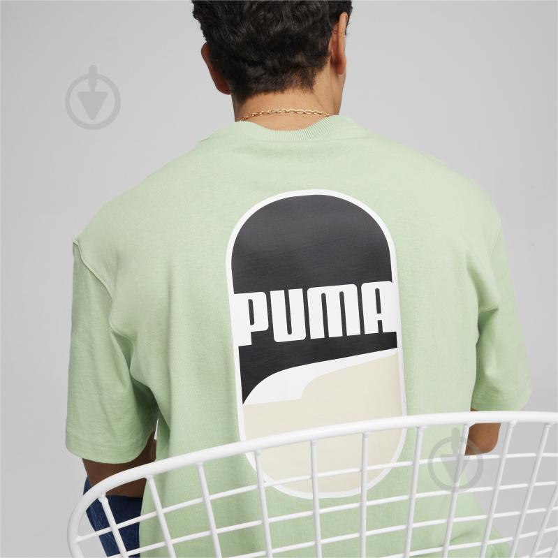 Футболка Puma DOWNTOWN 180 LOGO TEE 62437589 р.XL зеленый - фото 5