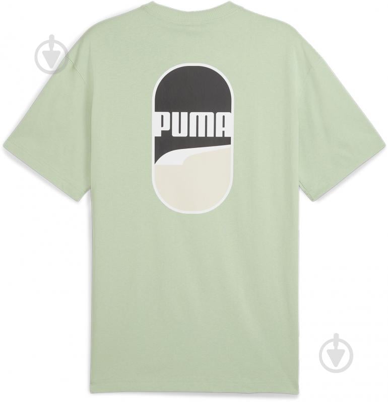 Футболка Puma DOWNTOWN 180 LOGO TEE 62437589 р.M зелений - фото 2