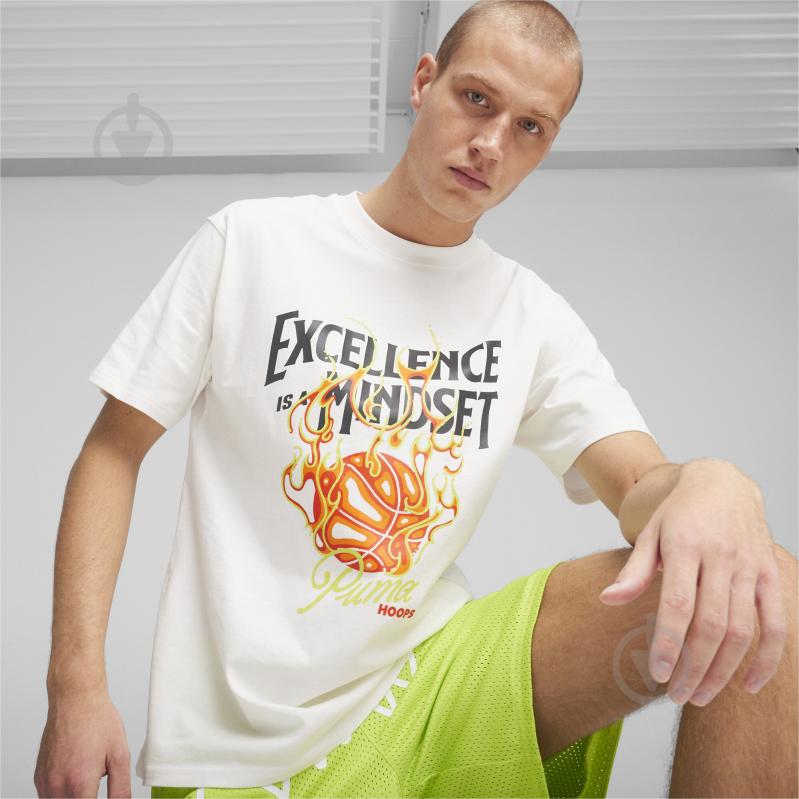 Футболка Puma HOOPS EXCELLENCE TEE 62475401 р.L білий - фото 3