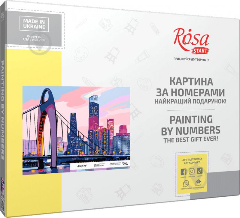 Картина за номерами Big City 35x45 см Rosa Start - фото 2