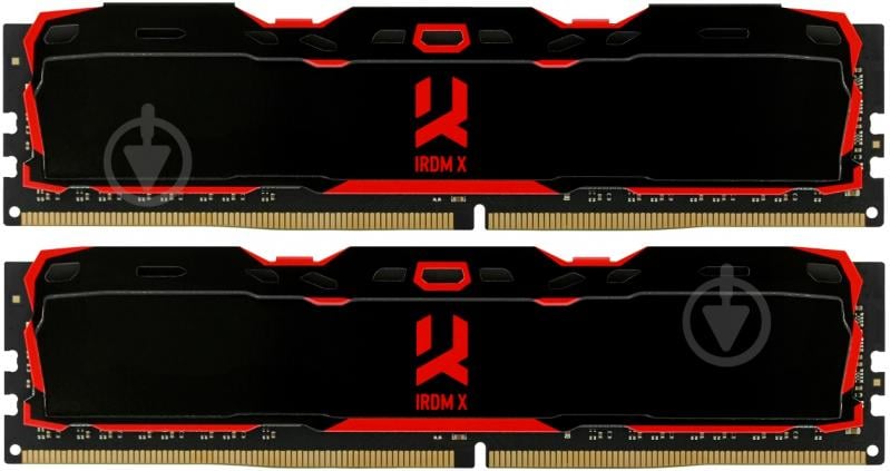 Оперативна пам'ять Goodram DDR4 SDRAM 16 GB (2x8GB) 3200 MHz (IR-X3200D464L16SA/16GDC) Iridium X Black - фото 2