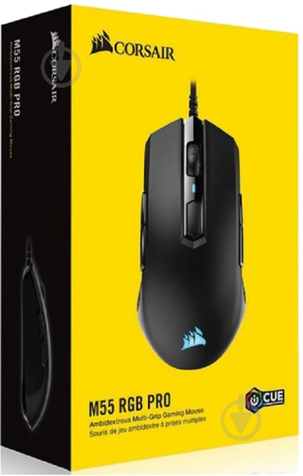 Мышка Corsair M55 RGB Pro black (CH-9308011-EU) USB black (CH-9308011-EU) - фото 5