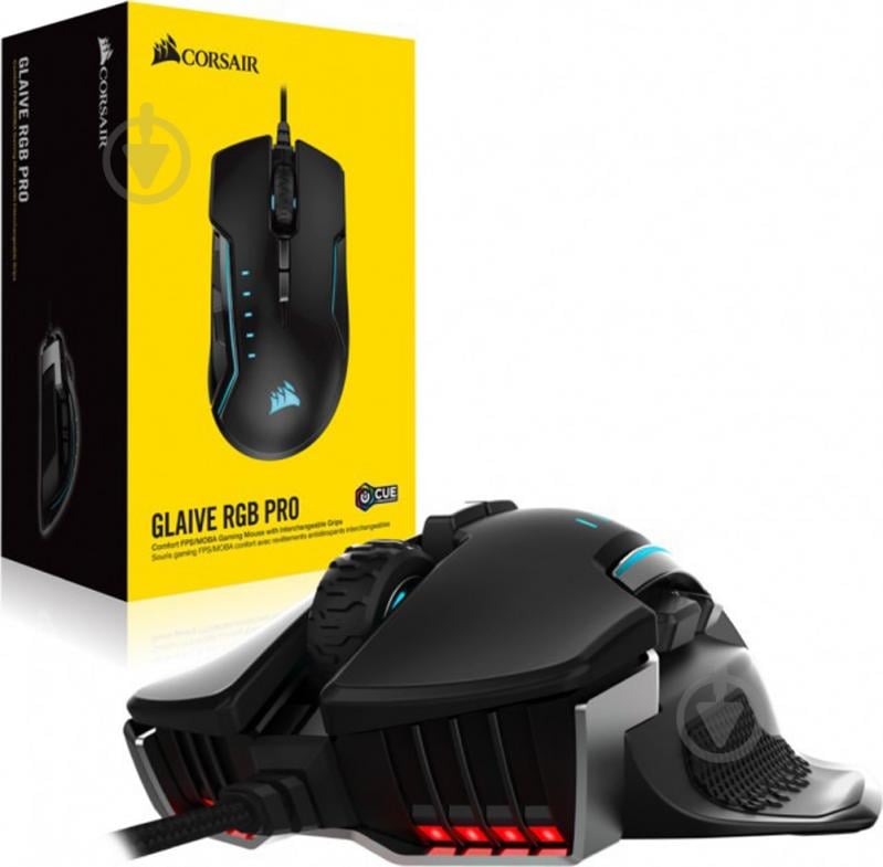 Мышка Corsair Glaive RGB Pro Aluminum (CH-9302311-EU) USB - фото 18