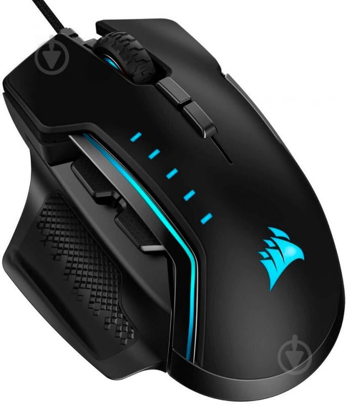 Мышка Corsair Glaive RGB Pro Black (CH-9302211-EU) USB - фото 2