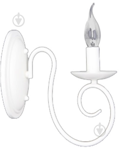 Бра Victoria Lighting Georgia/AP1 1x40 Вт E14 белый - фото 1