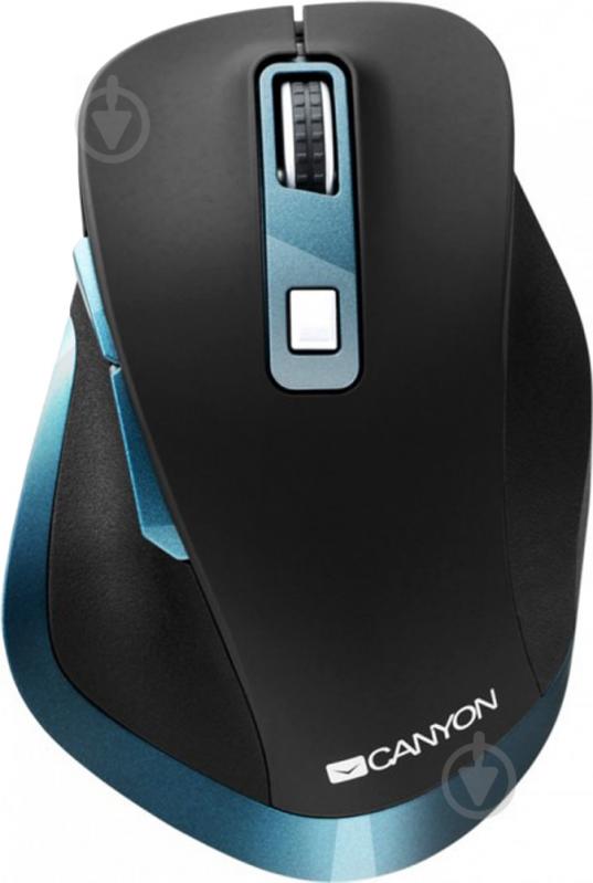 Мишка Canyon CNS-CMSW14DG black/blue USB - фото 1