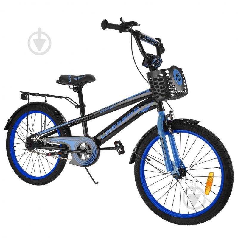 Велосипед детский Like2bike Dark Rider 20'' сине-черный 242008 - фото 3