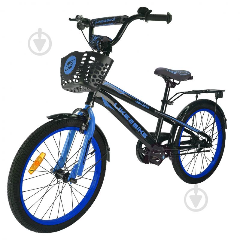 Велосипед детский Like2bike Dark Rider 20'' сине-черный 242008 - фото 1