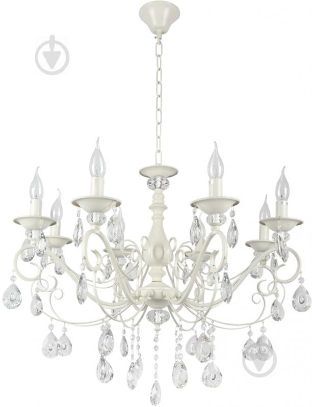 Люстра подвесная Victoria Lighting Christina/SP8 8x40 Вт E14 белый - фото 1