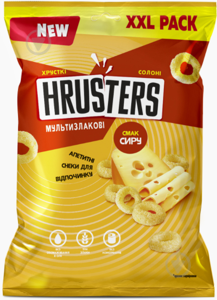 Снеки АВК Hrusters со вкусом сыра, 120г 4823105803910 - фото 1