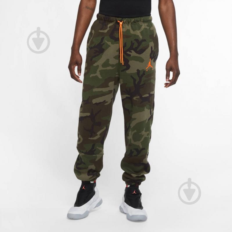 Брюки Jordan M J JUMPMAN AIR CAMO FLC PANT CT3810-222 р. L коричневый - фото 4