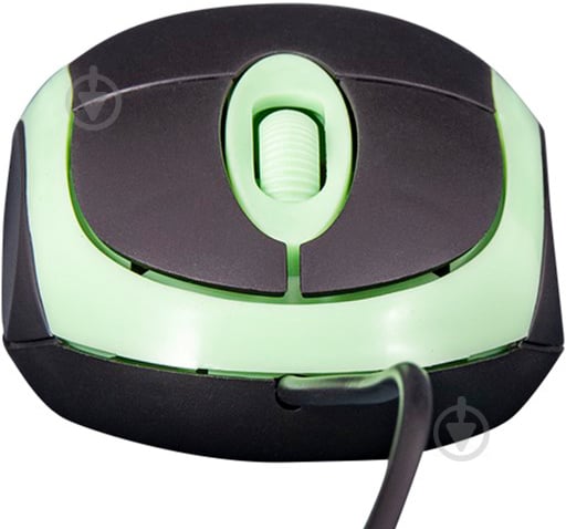 Мышка Frime FM-001BG Black/Green USB (FM-001BG) - фото 4