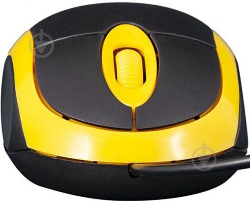 Мышка Frime FM-001BY black/yellow USB - фото 2