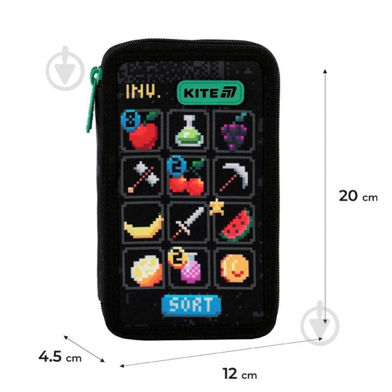 Пенал Pixel Game K25-623-2 KITE черный - фото 2