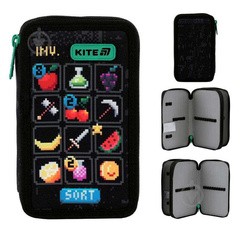 Пенал Pixel Game K25-623-2 KITE черный - фото 3