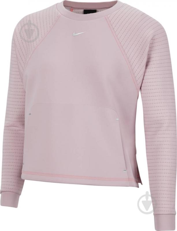 Джемпер Nike W NP LUX CLN DRY FLEECE CREW CU5745-516 р. S розовый - фото 1