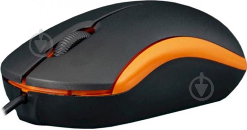 Миша Frime FM-010 Black/Orange USB - фото 2