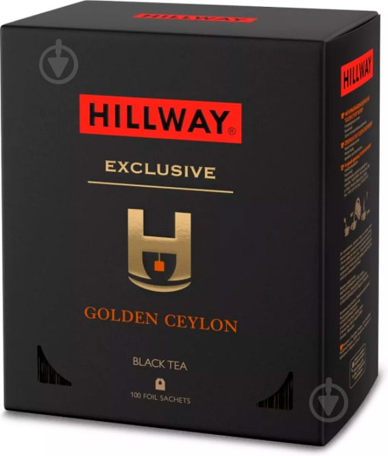 Чай чорний Hillway Exclusive Golden Ceylon 100 шт. 100 г - фото 1