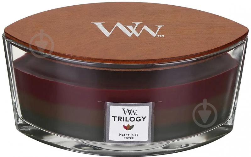 Свеча ароматическая Woodwick Ellipse Trilogy Hearthside 453 г - фото 1