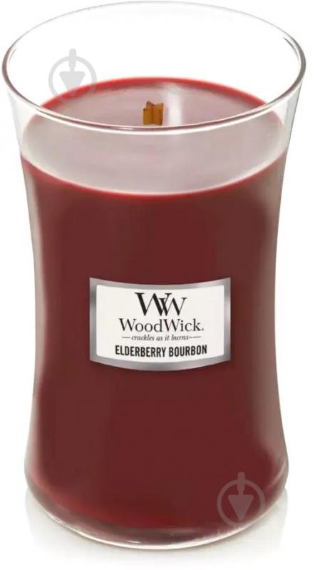 Свеча ароматическая Woodwick Large Elderberry Bourbon 609 г - фото 1