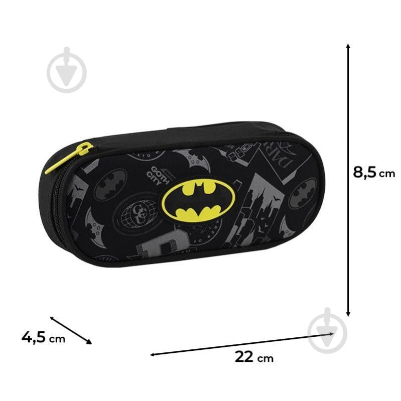 Пенал Batman DC25-599 KITE черный с рисунком - фото 2