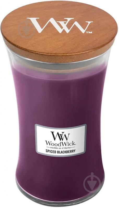 Свеча ароматическая Woodwick Large Spiced Blackberry 609 г - фото 1