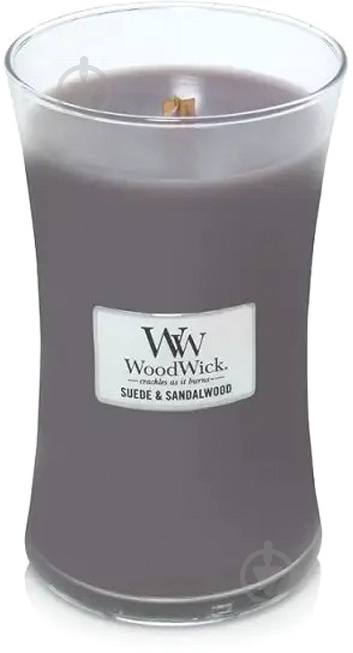 Свеча ароматическая Woodwick Large Sueded Sandalwood 609 г - фото 1