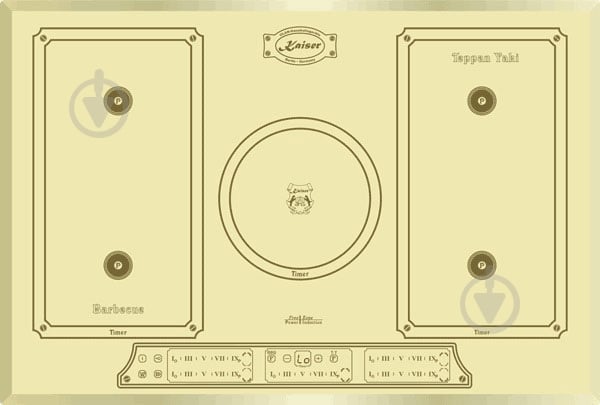 Комплект встраиваемой техники Kaiser Belle Epoque EH 6432 ElfBe Eco + KCT 7797 FI ElfEm - фото 2