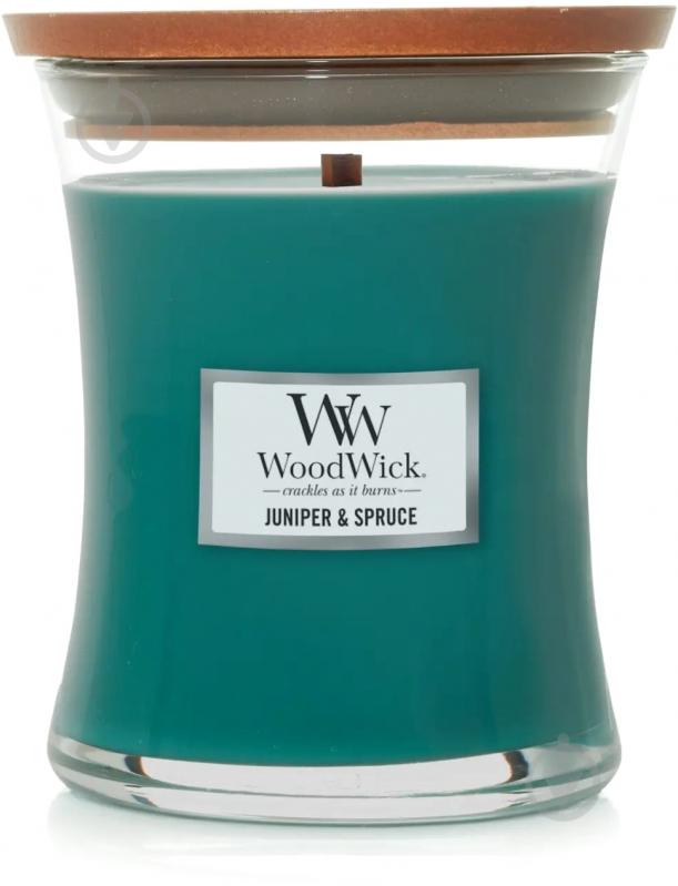 Свеча ароматическая Woodwick Medium Juniper&Spruce 275 г - фото 1 Свеча ароматическая Woodwick Medium Juniper&Spruce 275 г - фото 1